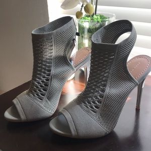 ZARA NEOPRENE SOCK STYLE HIGH HEEL SANDAL BOOT
